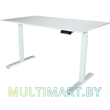 Стол для работы стоя ErgoSmart Electric Desk 1380x800x18 мм (альпийский белый/белый)